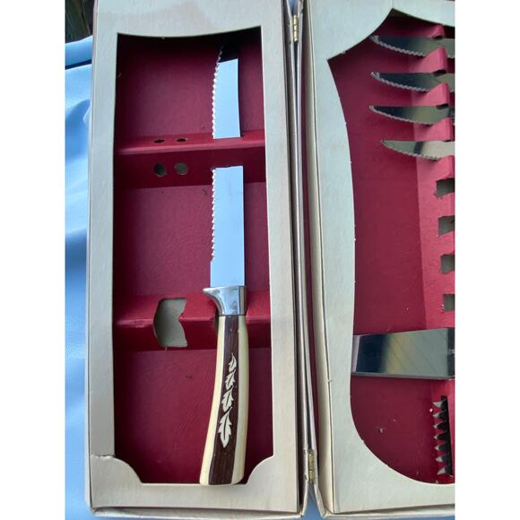 VTG Sheffield English Cutlery Presentation Set 14 of 19 Pcs one knife w no leafs - Picture 9 of 16